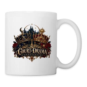 Court Drama – Fantasy Schloss und Krone - Tasse - Weiß - Rechts