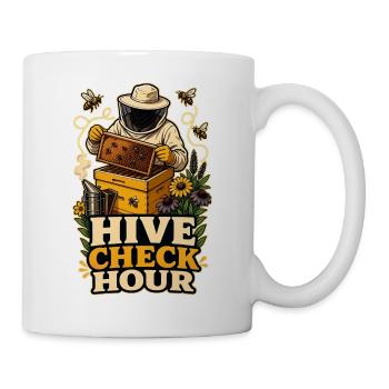 HIVE CHECK HOUR - Tasse - Weiß - Rechts