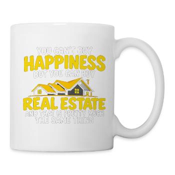 Hausbesitzer, Immobilienmakler, Einweihungshumor - Tasse - Weiß - Rechts