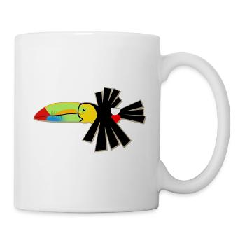 Schrulliger Kielschnabel-Tukan - Tasse - Weiß - Rechts