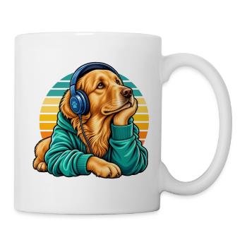 Golden Retriever Hundemama süße Haustierliebhaberin - Tasse - Weiß - Rechts