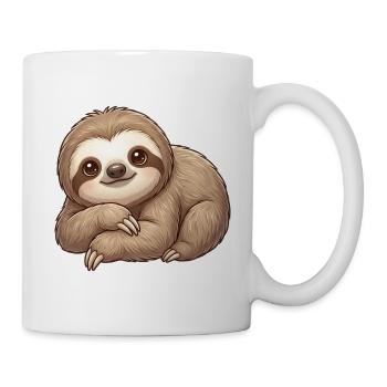 Faultier - Tasse - Weiß - Rechts