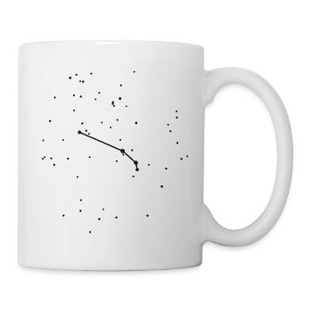Sternzeichen Widder – das echte Sternbild - Tasse - Weiß - Rechts