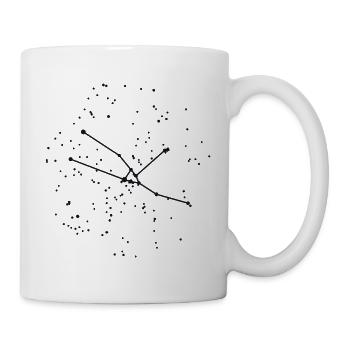 Sternzeichen Stier – das echte Sternbild - Tasse - Weiß - Rechts