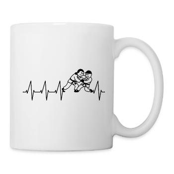  Judoka Taekwondo Karate Aikido Ju-Jutsu - Tasse - Weiß - Rechts