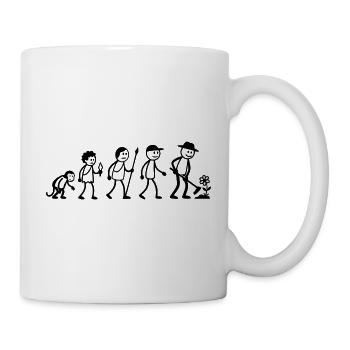  Garten Landwirt Landschaftgärtner Strichmänchen - Tasse - Weiß - Rechts