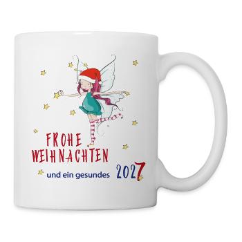 Weihnachtsfee mit Sternenzauber - Tasse - Weiß - Rechts