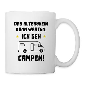 das altersheim kann warten wohnmobil - Tasse - Weiß - Rechts