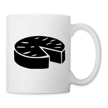 T-Shirt Humor Käse Camembert lustiges Geschenk - Tasse - Weiß - Rechts