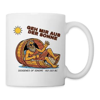 Diogenes – Geh mir aus der Sonne Philosophie - Tasse - Weiß - Rechts