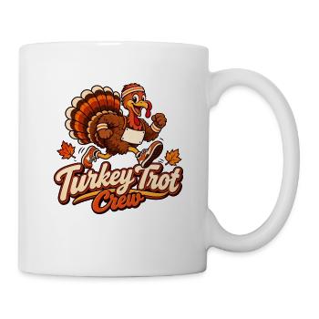Anpassbares Turkey Trot Crew Shirt – Laufteam - Tasse - Weiß - Rechts
