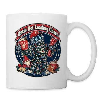 Christmas Roboter-Onkel lädt Feststimmung - Tasse - Weiß - Rechts