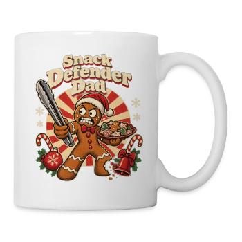 Christmas Lebkuchen Snack Defender Dad - Tasse - Weiß - Rechts