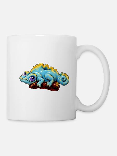 Jaszczurka_SpokoLoko - Tasse - Weiß