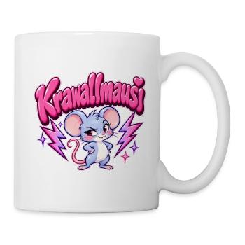 Krawallmausi Y2K - Tasse - Weiß - Rechts