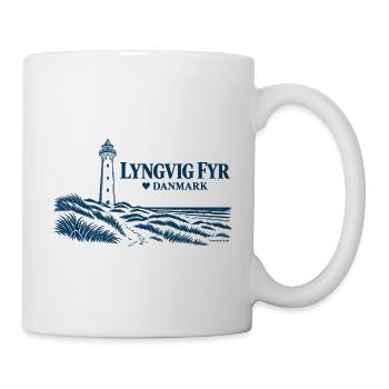 Lyngvig Fyr – Leuchtturm und Nordseeküste - Tasse - Weiß - Rechts
