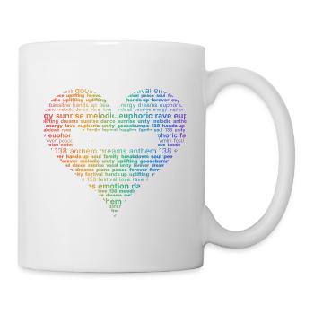 Tranceherz – Worte der Euphorie - Tasse - Weiß - Rechts