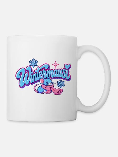 Wintermausi Y2K - Tasse - Weiß