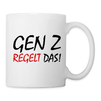 gen z regelt das - Tasse - Weiß - Rechts