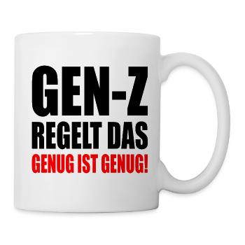 gen z regelt das - Tasse - Weiß - Rechts
