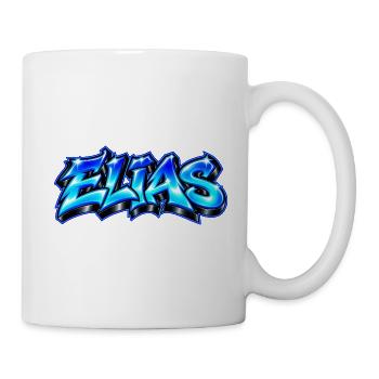 ELIAS Graffiti Name Street Art Hip Hop 3D - Tasse - Weiß - Rechts