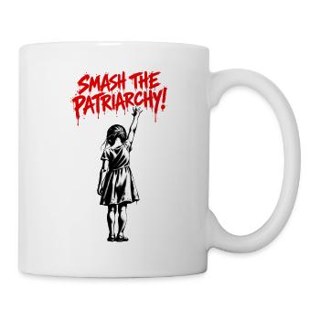 Patriarchat Graffiti: Mädchen-Rebellion - Tasse - Weiß - Rechts