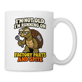 Nicht alt, läuft auf Originalteilen und Spite Turtle - Tasse - Weiß - Rechts