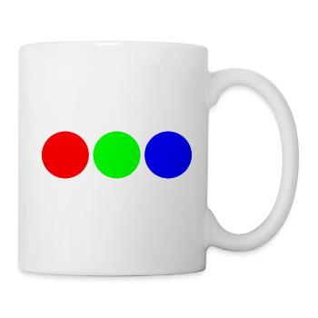 Triaden-Neonkreise - Tasse - Weiß - Rechts