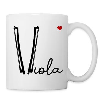 Viola-Bogen-Liebe - Tasse - Weiß - Rechts