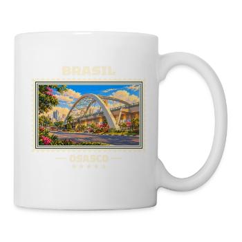 Brasilien Osasco Vintage Reisemarke - Tasse - Weiß - Rechts
