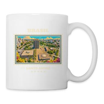 Brasilien Santo André Vintage Reisemarke - Tasse - Weiß - Rechts