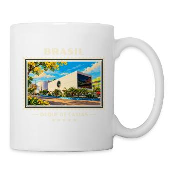 Brasilien Duque de Caxias Vintage Reisemarke - Tasse - Weiß - Rechts