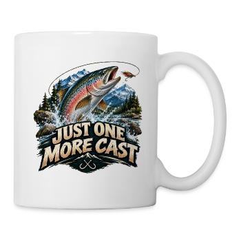 Zitate für Angler - Tasse - Weiß - Rechts