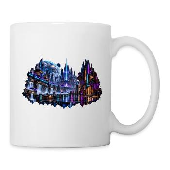 MELVIG – Neonstadt der Zukunft - Tasse - Weiß - Rechts