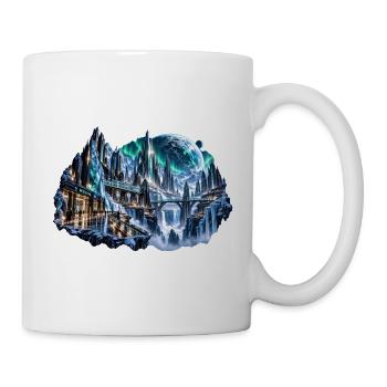 MELVIG – Eisstadt unter Nordlichtern - Tasse - Weiß - Rechts