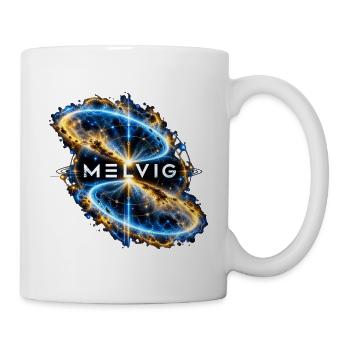 MELVIG – Blauer Ringnebel - Tasse - Weiß - Rechts