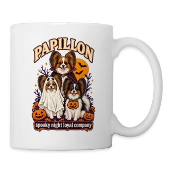 Spooky Night Loyal Company – Papillon Halloween - Tasse - Weiß - Rechts