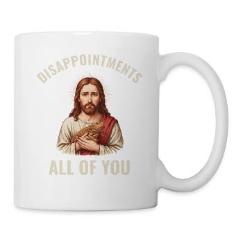 Disappointments Jesus mit Bartagame - Tasse - Weiß - Rechts