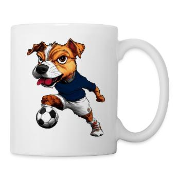JRT Fussball - Tasse - Weiß - Rechts