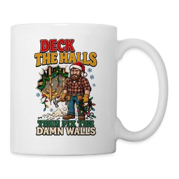 Dekoriere die Flure und repariere dann die Wände - Tasse - Weiß - Rechts