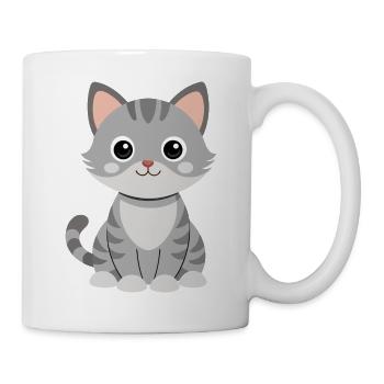 Baby-Katze - Tasse - Weiß - Rechts