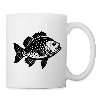 Crappie - Tasse - Weiß - Rechts