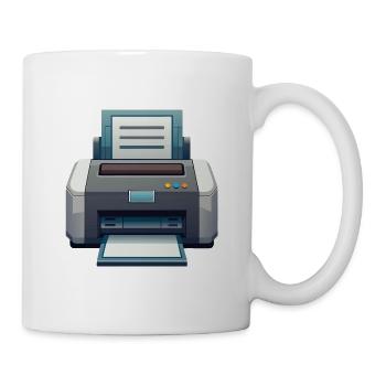 Drucker - Tasse - Weiß - Rechts