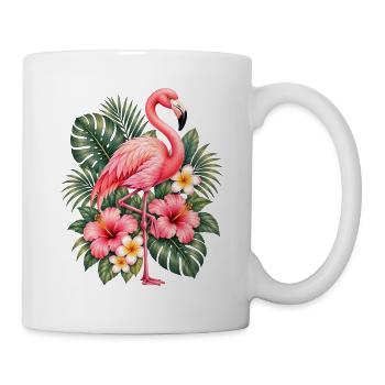 Niedlicher Flamingo Süße Flamingos - Tasse - Weiß - Rechts