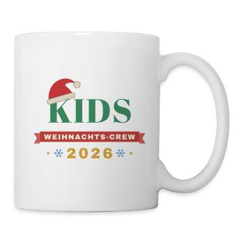 Kids – Weihnachts-Crew 2026 Kinder Partnerlook - Tasse - Weiß - Rechts
