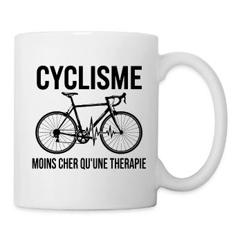 Radfahren, Radfahren, Radfahren, Fahrrad - Tasse - Weiß - Rechts