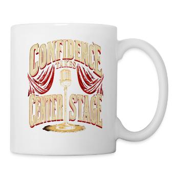 Burlesque Confidence Takes Center Stage - Tasse - Weiß - Rechts