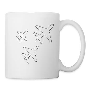 Flugzeuge - Tasse - Weiß - Rechts