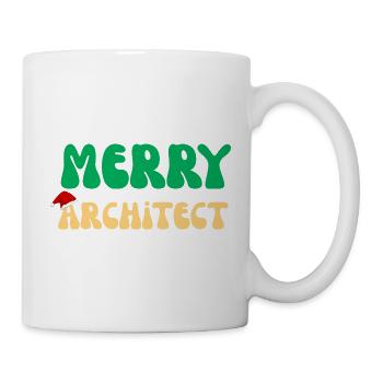 Fröhliches Architekten-Weihnachtspullover-Architekturgeschenk - Tasse - Weiß - Rechts