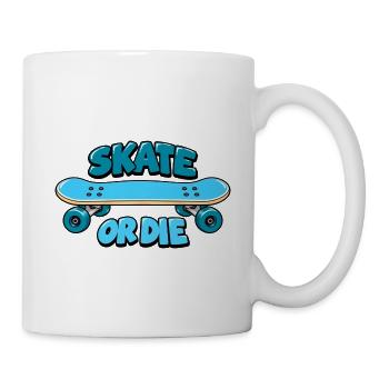 Skate or die retro Design - Tasse - Weiß - Rechts